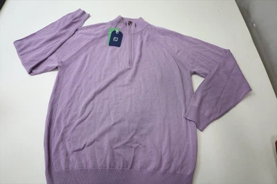 FootJoy half Zip Sweater Mens Large Heather Lavender 1004F 01280334 - Image 1 of 4