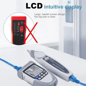 (ET613)Portable Network Cable Tester LCD Large Screen Display Digital SLK - Afbeelding 1 van 8