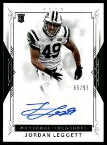 2017 Panini National Treasures Jordan Leggett Rookie Auto 65/99 New York Jets - Picture 1 of 2