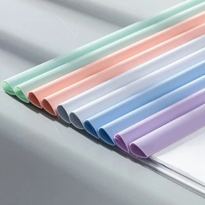 20x Cubiertas de Documentos A4 Abrazadera Archivo Slide Carpetas Columna Hueso Bolsillos Transparentes - Imagen 1 de 18