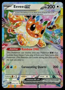 Eevee Ex 075/131 Prismatic Evolutions English Pokemon Card - Picture 1 of 2