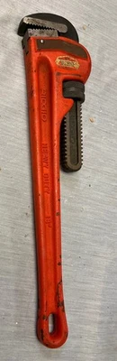 Nice RIDGID 14” Heavy Duty Pipe Wrench Ridge Tool Elyria, Ohio USA 🇺🇸 - Image 1 of 4