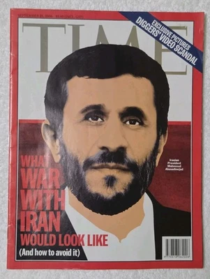 🔶️TIME MAGAZINE SEPTEMBER 25 2006 NO.38 PRESIDENT MAHMOUD AHMADINEJAD IRAN  - Image 1 of 2