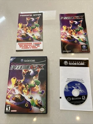 F-Zero GX GameCube Etiqueta Negra CIB Completo con Manual e Insertos Probados Foto 1 de 4