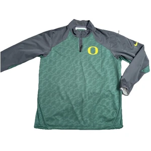 Oregon DUCKS Football TEAM ISSUED Nike 1/4 Zip Pullover JACKET Men's XL - Picture 1 of 10
