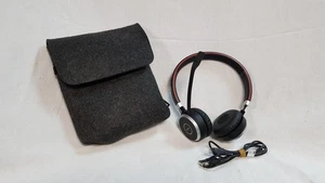 Jabra evolve 65 se Bluetooth Stereo Wireless Headset with Pouch, Charging Cable, - Picture 1 of 15