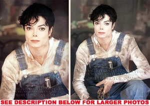 MICHAEL JACKSON 1995 MJ theMINEWORKER 2xRARE8x10 PHOTOS - Picture 1 of 1