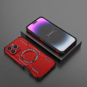 For iPhone 16e 16 Pro Max 15 14 13 12 11 Ergonomic Hard Shockproof Mag Safe Case - Picture 1 of 16