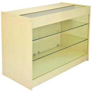 Expositor Comercial K1200 en Madera de Arce con Cerradura y Balda de Cristal - Imagen 1 de 7