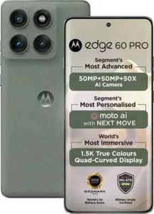 MOTOROLA Moto Edge 60 Pro 5G-Factory Unlocked Dual SIM-8GB 256GB-Pantone Shadow - Picture 1 of 14