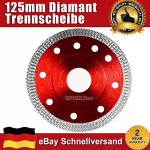 Diamant Trennscheibe 125mm Flexscheibe extradünn Feinsteinzeug Keramik Fliesen - Bild 1 von 8