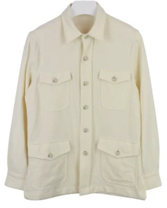 SUITSUPPLY William Jacket Men's UK 38 Wool Cotton Button Up Polo Overshirt - Picture 1 of 9