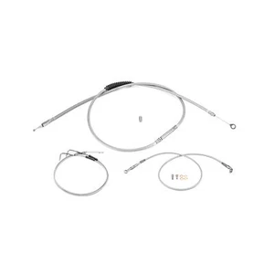16"-18" Apes Brake Clutch Throttle Cable For 1993-2005 Harley Dyna FXDWG Non-ABS - Picture 1 of 8