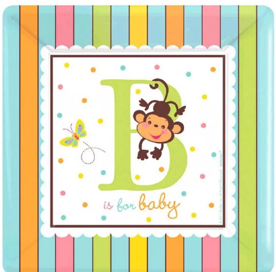 Fisher Price Baby Shower Party Supplies Selva 7" Platos 18ct. Foto 1 de 1