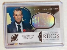  2019-20 Black Diamond Hall of Fame Rings #HRSN Scott Niedermayer Devils