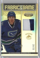 2012-13 Certified Mirror Gold Jerseys Prime /25 Alexandre Burrows #FOG-ABU