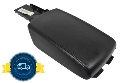 2005 2006 Nissan Altima console central couro preto apoio de braço armazenamento fabricante de equipamento original - Imagem 1 de 4