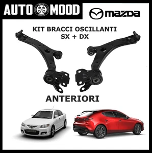 MAZDA 3 BL 1.6 2.0 2.2 MZR LEFT + RIGHT OSCILLATING ARM ARMS SX AND DX - Picture 1 of 1