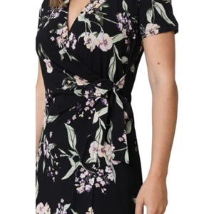 Damas Vestido Floral de Nicole Miller Original _nuevo_con_etiqueta_3X_NEGRO - Imagen 1 de 4