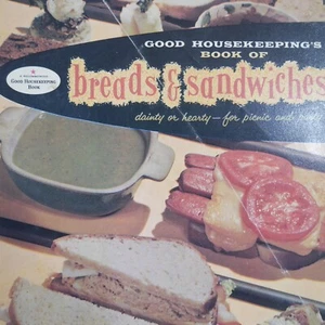 1958 Good Housekeeping Magazines Cook Book of Breads & Sandwiches Vintage Recipe - Picture 1 of 8