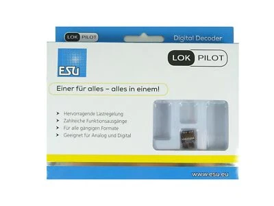 Decoder LokPilot 5 micro DCC, PluX16, Spur N, TT, ESU 59824 neu OVP - Bild 1 von 3