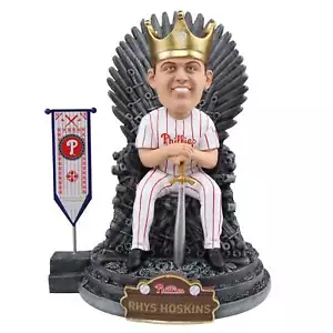 Rhys Hoskins Philadelphia Phillies Game of Thrones Eiserner Thron GOT Wackelkopf - Bild 1 von 1