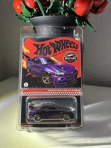 Collettori Hot Wheels RLC Exclusive Nissan Skyline GT-R BNR34 Midnight Purple - Foto 1 di 5