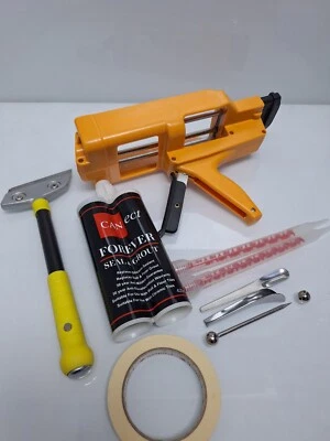 BARGAIN *25 TUBE STARTER KIT* VIRAL EPOXY GROUT TUBE GUN Mould Resistant TIKTOK  - Image 1 of 4