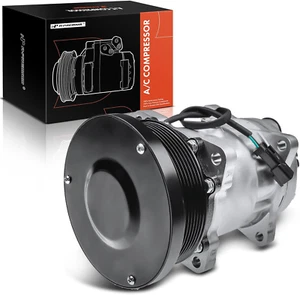 Compresor de aire acondicionado con embrague compatible con estilo Caterpillar SD7H15 - Imagen 1 de 9