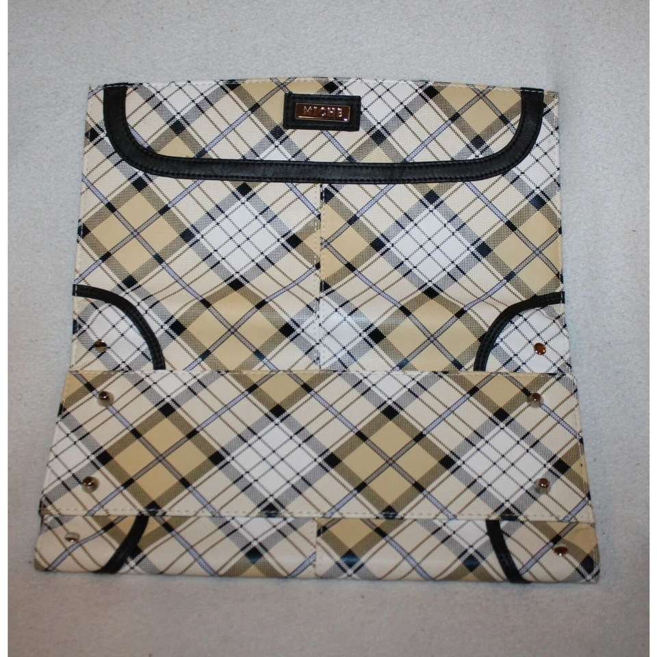 Xadrez feminino Miche clássico conchas Alyssa amarelo preto branco - Imagem 1 de 1