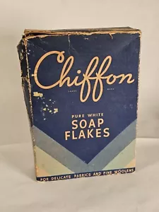 1940's Chiffon Soap Flakes • Laundry Detergent • Box Only • Armour & Co. - Picture 1 of 10