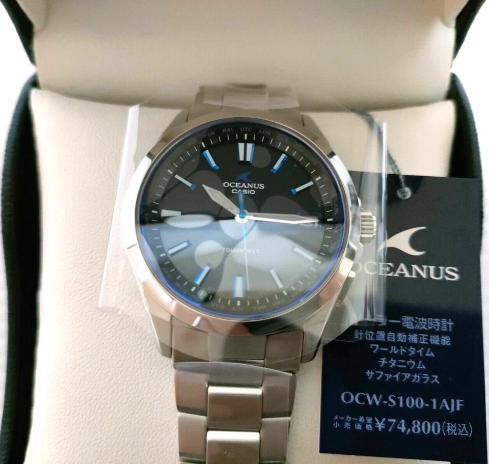 CASIO Oceanus OCW-S100-1AJF Radio Solar Titanium Watch (JDM) From Japan