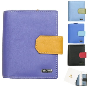 Ladies Purse Wallet GENUINE LEATHER Women Gift RFID Protected 14 Card Slot FELDA - Picture 1 of 84