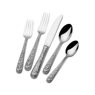 Contessina by Towle stainless flatware 20 Piece service for 4, factory NEW