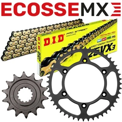 GAS GAS EC250F EC350F DID GOLD 21-22 X-Ring цепочка и комплект стальной звездочки JT - Изображение 1 из 4