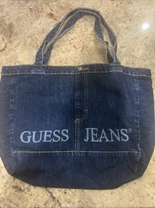 GUESS JEANS DENIM TOTE HANDTASCHE SHOPPING BAG SÜSS STYLISCH BRANDNEU OHNE ETIKETT - Bild 1 von 12