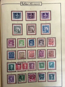 Briefmarken Sammlung; Tschechoslowakei von 1918 bis 1936 - Bild 1 von 3