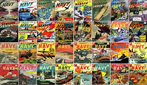 1956 - 1966 Fightin' Navy Comic-Paket - 34 eBooks auf CD - Bild 1 von 3