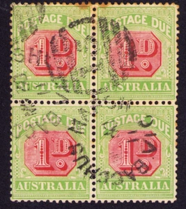 AUSTRALIEN PORTO FÄLLIG Sc. J40 P 12x12 1/2 Block 4 sehr guter Zustand - Bild 1 von 3