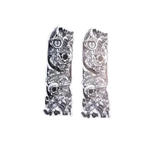 2X Moto universale Davanti Forchetta Cranio Etichetta Decorare Distintivo Decal - Picture 1 of 6