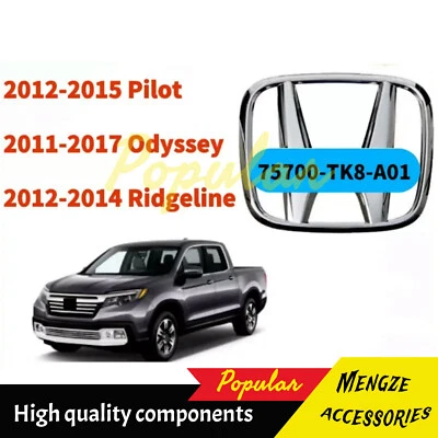 Emblema de rejilla delantera para Pilot 12-15 Odyssey 11-17 Ridgeline 12-14 75700-TK8-A01/ Foto 1 de 2