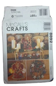 McCall's 8892 Christmas Angel Wreath + Sewing Pattern Envelope Damage - Picture 1 of 6