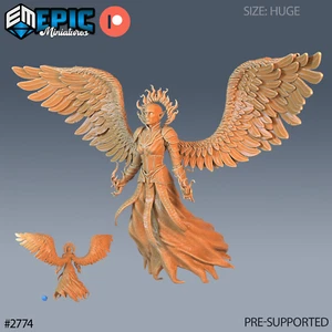 6K Resin 32mm Epic Miniatures Hells Angel Zariel Magic (Huge) for D&D, Role-Play - Picture 1 of 1