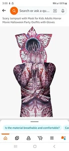 Costume  Big Kids  Halloween Flower Monster Jumpsuit Boys Girls Scare Cosp 8/10 - Picture 1 of 1