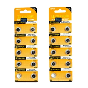 20 PCS LR41 AG3 392 LR736 Alkaline Battery 1.5V Button Cell for Watch Remote TQ - Picture 1 of 3