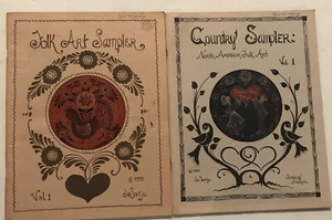 Lot 2 Folk Art Painting Books by Jo Sonja; Country Sampler N. American & Folk .. - Bild 1 von 6
