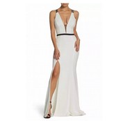 dress the population karina plunge mermaid gown