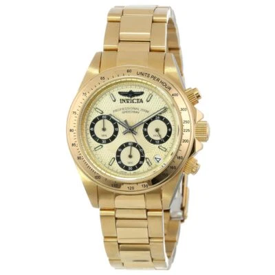 Invicta 14931 Women's Speedway Chrono Gold Dial Gold Plated Watch - Image 1 of 3