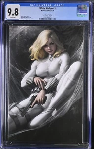 🔥🕷️ WHITE WIDOW #1 STANLEY ARTGERM LAU 1:100 CGC 9.8 Virgin - Picture 1 of 2