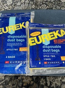 Genuine Eureka Upright Pack of 3 Type F&G Vacuum Bags #52320 + 4 Pack #52227 NOS - Picture 1 of 6